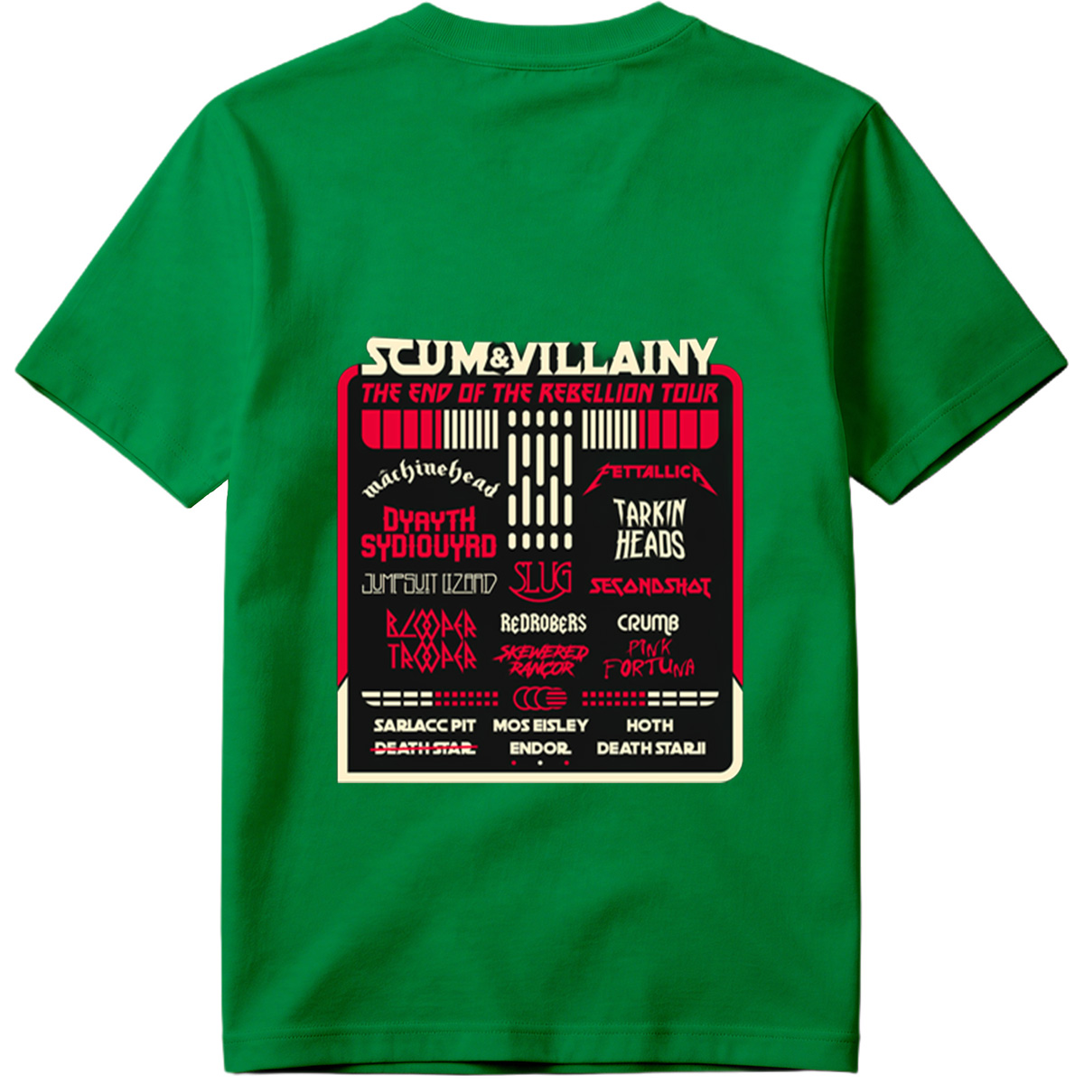 Scum & Villainy: The End of the Rebellion Tour – Star Wars Inspired Band Lineup - Tee