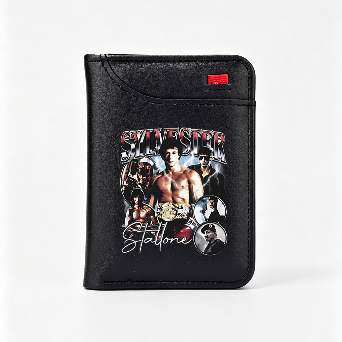 Sylvester Stallone: Rocky, Rambo, and Other Iconic Roles - Vertical Style Wallet