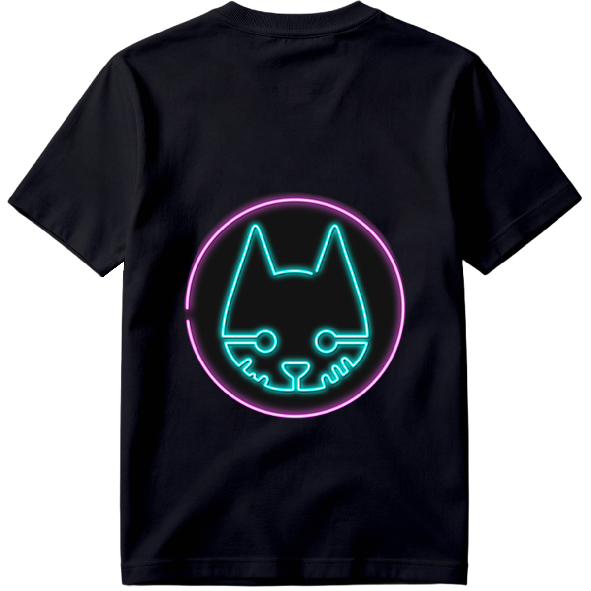 Neon Cat Logo - Tee