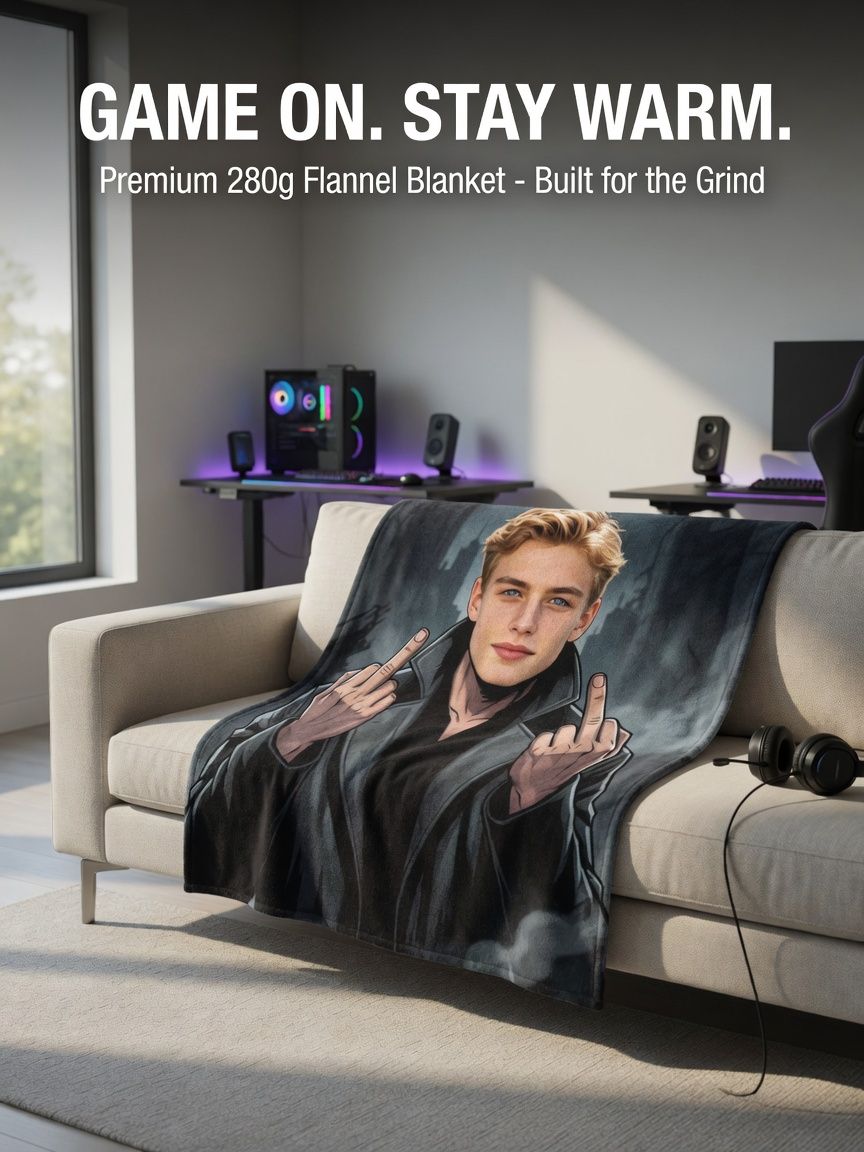 Custom Photo Flannel Fleece Blanket Personalized Picture Portrait Throw Lightweight Warm Cozy Bed Couch Decor Gift