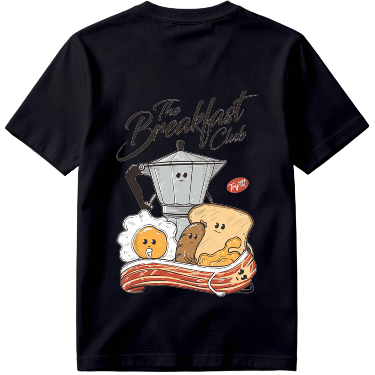 The Breakfast Club: Coffee Pot, Egg, Sausage, Toast, and Bacon - Tee