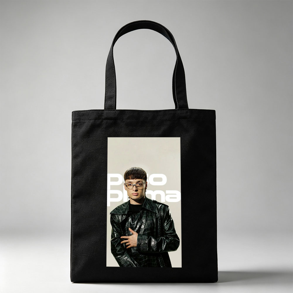 Polo G in a Bold Leather Look – Fashion Portrait with Statement Glasses - Canvas tote bags
