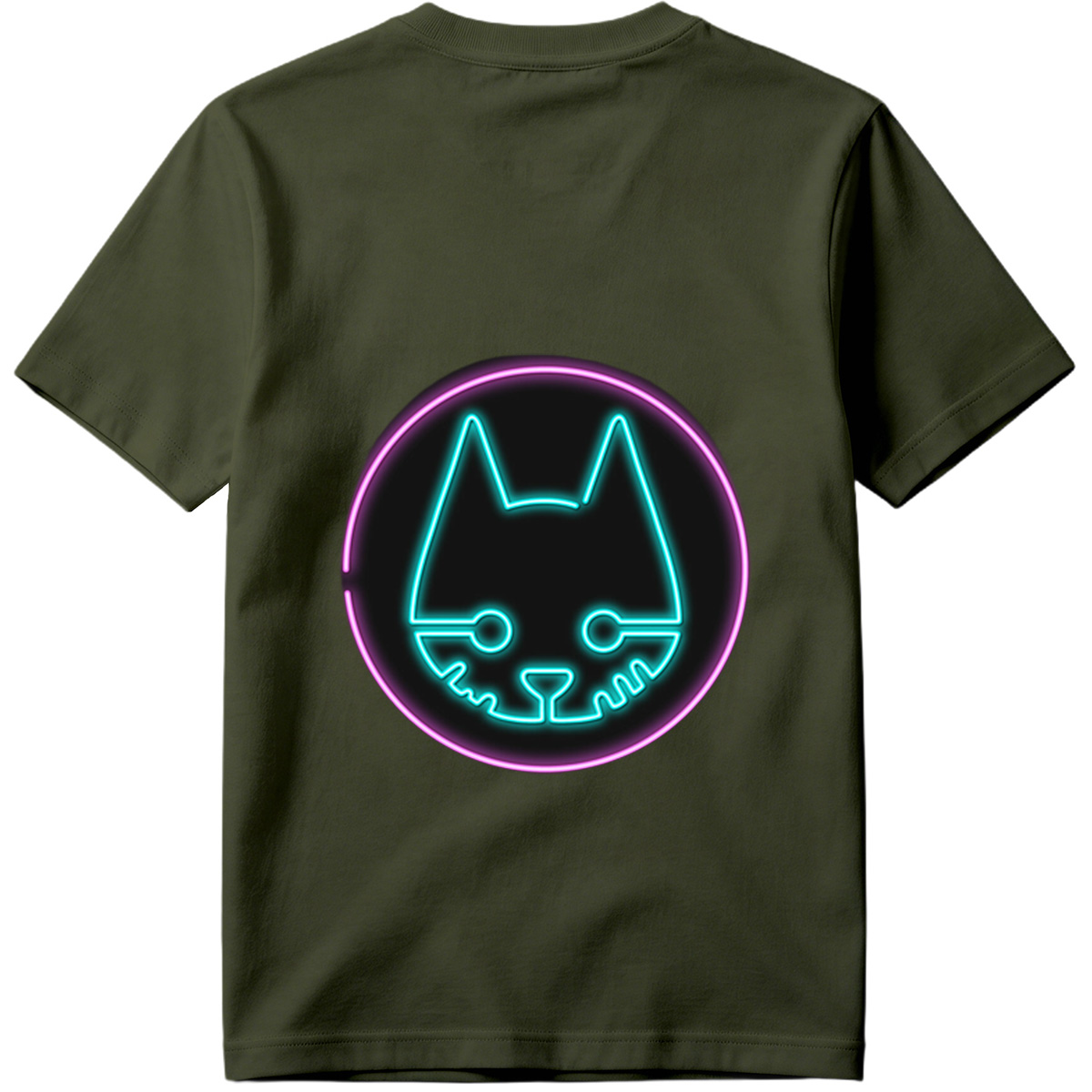 Neon Cat Logo - Tee