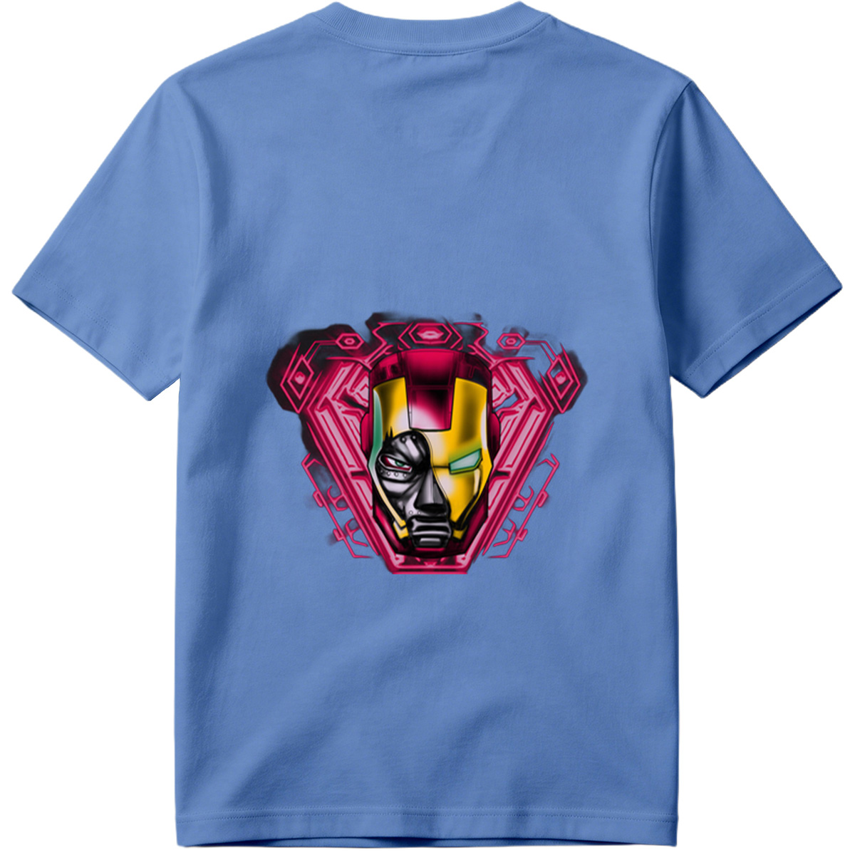 Iron Man and Black Panther Fusion Helmet Design - Tee