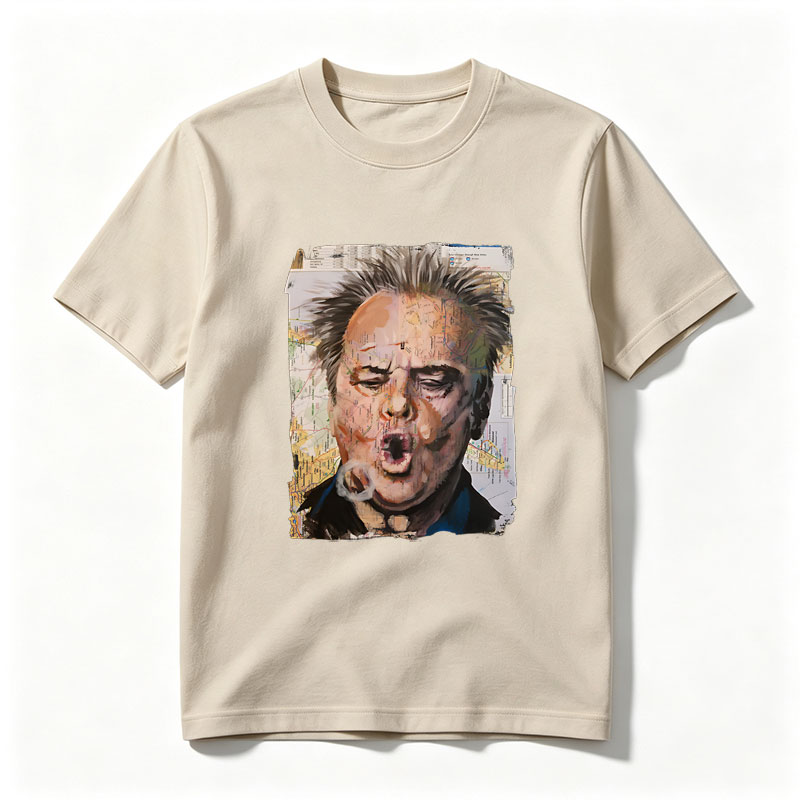 Map-Faced Man Screaming with Smoke - Tee