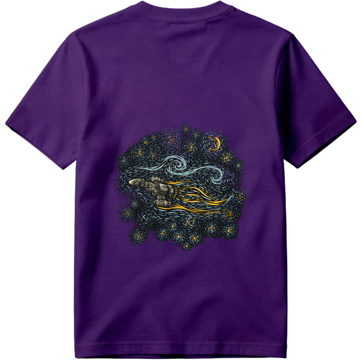 Cyberpunk Hand in Starry Night - Tee