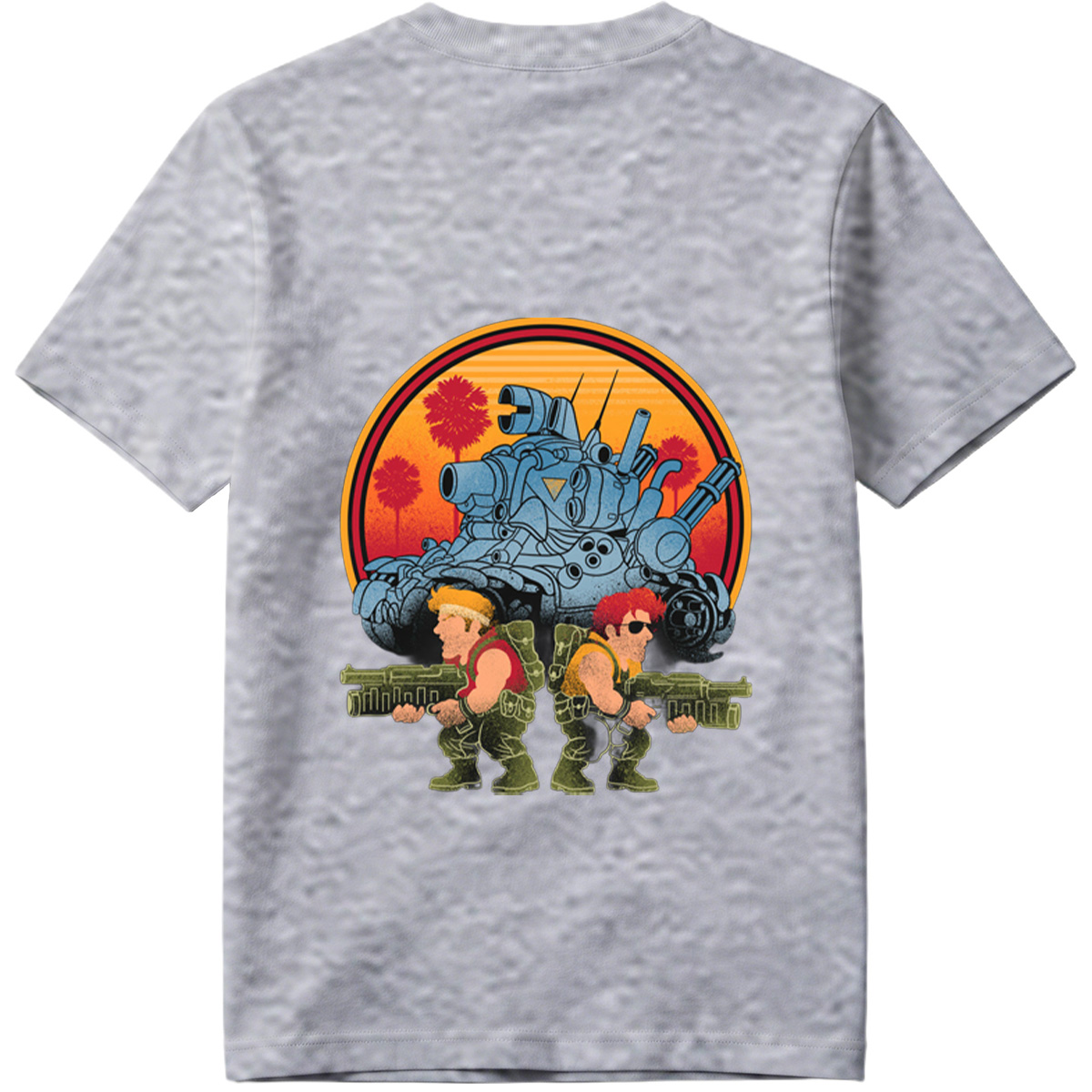 Double Dragon: Billy and Jimmy with Tank in Sunset - Tee