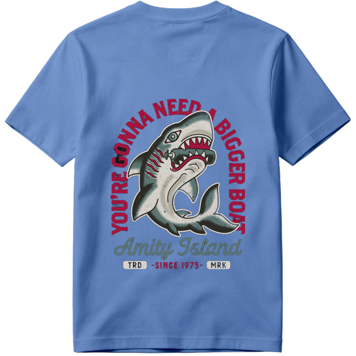 Jaws - Amity Island Shark Design - Tee