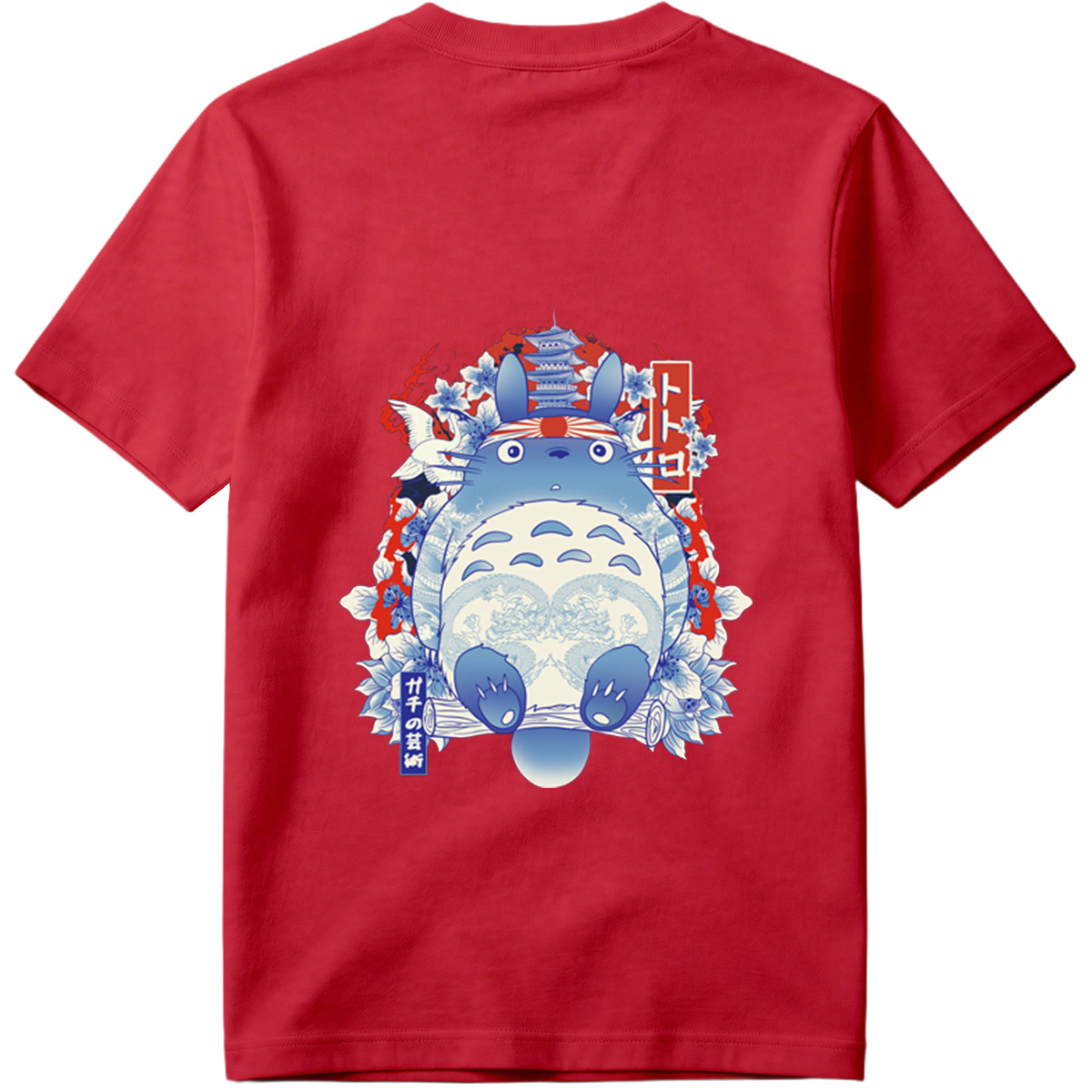 Totoro in Traditional Japanese Art Style - Tee