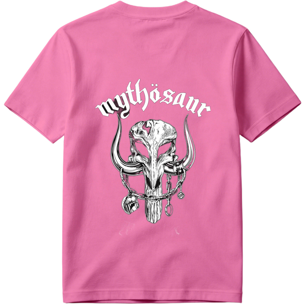 Mythosaur Skull with Chains and Helmets - Tee