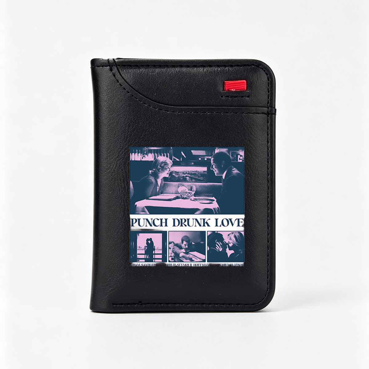 Punch Drunk Love: Adam Sandler, Philip Seymour Hoffman, Emily Watson in a Romantic Drama - Vertical Style Wallet