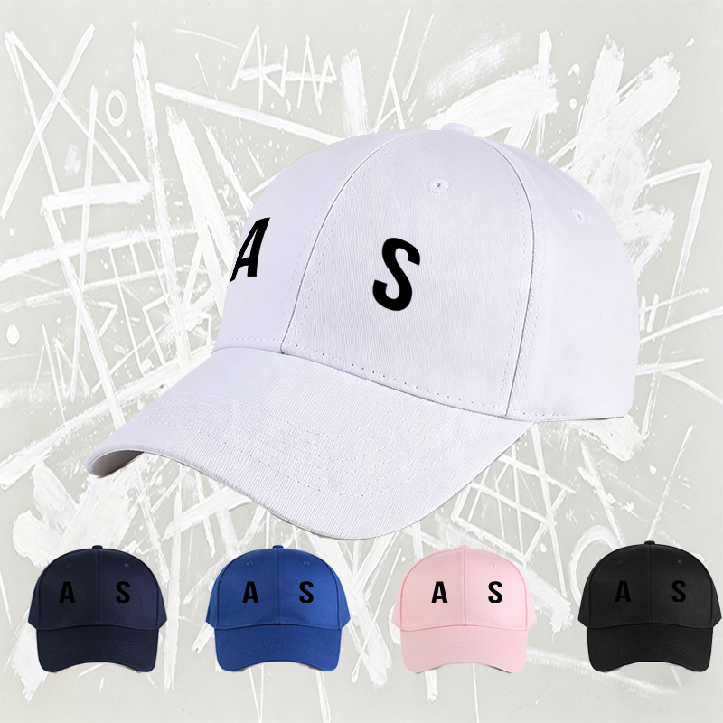 Unisex Classic Baseball Cap with AS Logo Print - Perfect for Outdoor Activities, Sports, and Casual Wear - Ideal for Men and Women Seeking Stylish Sun Protection and Comfortable Fit