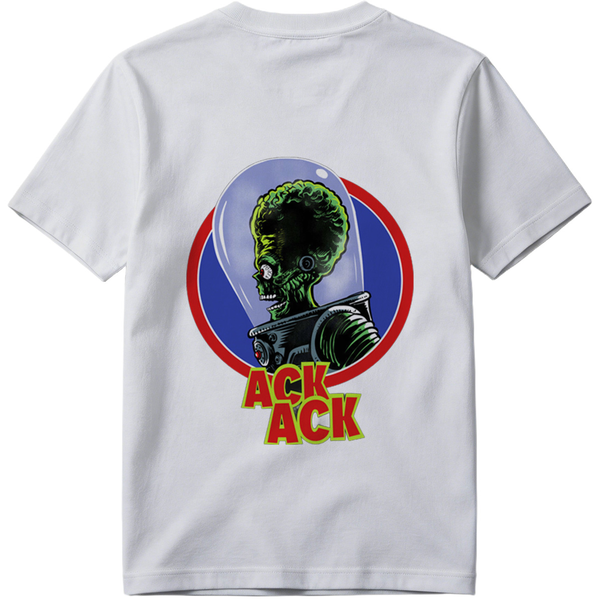 Ack Ack: Green Alien in Space Helmet - Tee