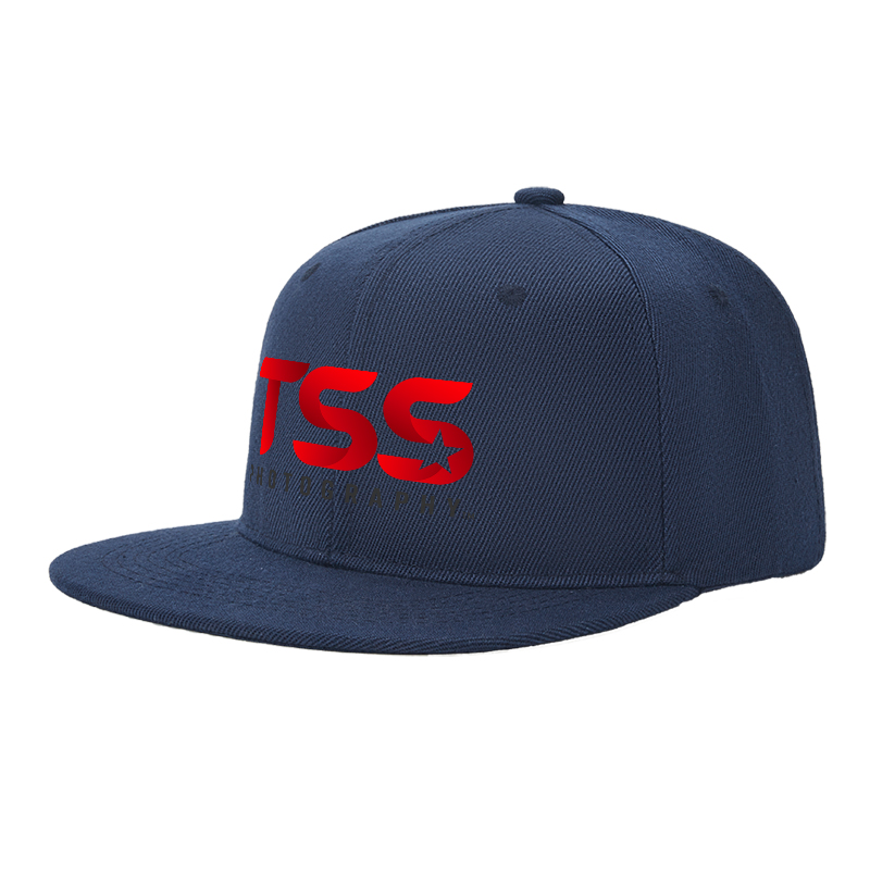 Flat Brim Baseball Cap TSS Logo Print Streetwear Underground Skate Style for Basketball Court Skate Park Urban Lifestyle Skaters Rappers Streetwear Enthusiasts