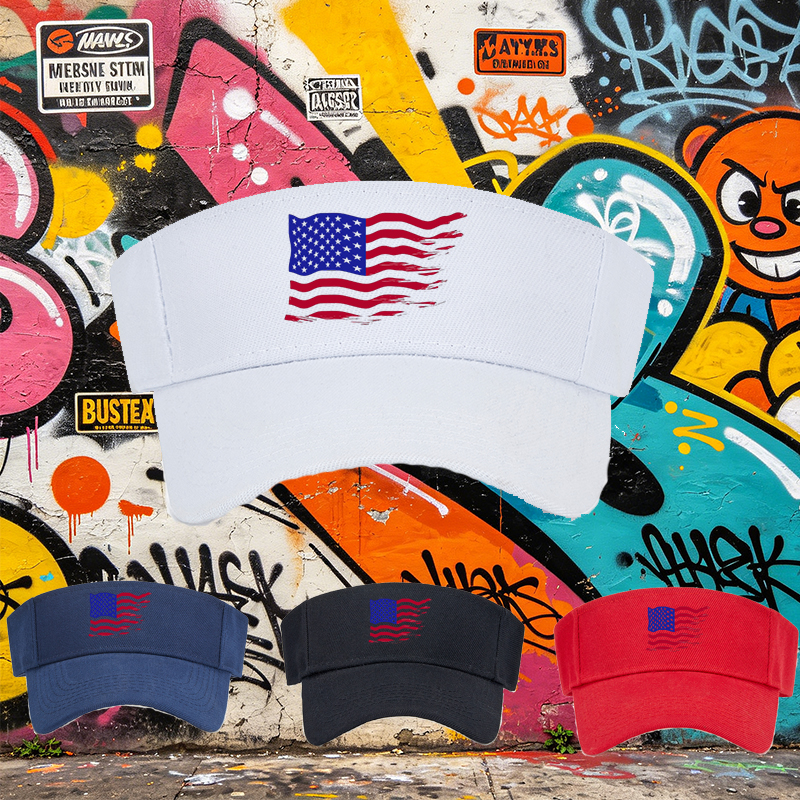 Unisex Classic Mesh Back Hat with American Flag Print Design - Lightweight Breathable Sun Protection Cap for Outdoor Activities, Perfect for Men and Women Who Love Patriotic Style and Casual Wear