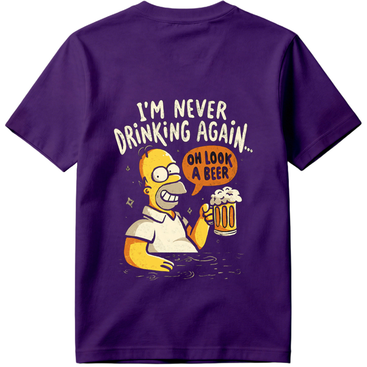 Homer Simpson I'm Never Drinking Again - Tee