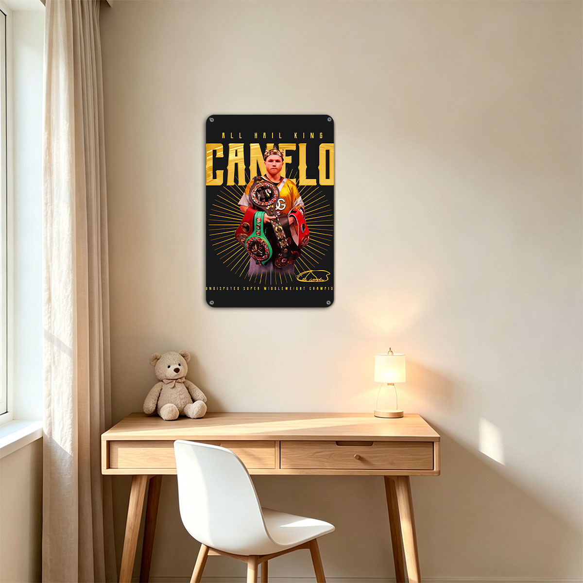 Canelo Alvarez, Undisputed Super Middleweight Champion, King of Boxing - painting