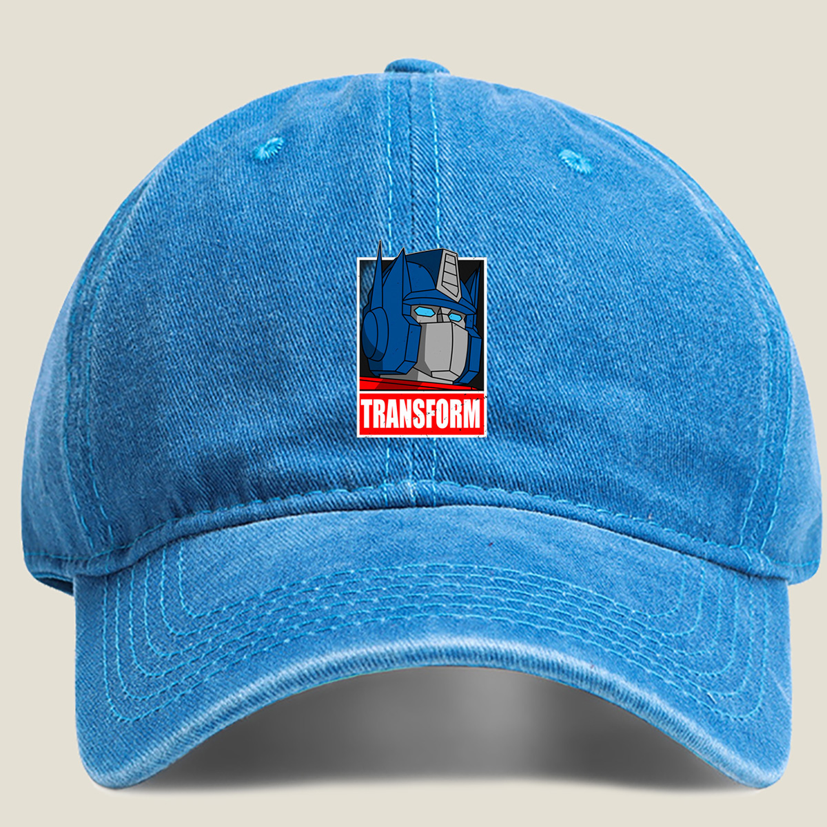 Transformers Optimus Prime Transform - Washed Denim - Baseball Cap