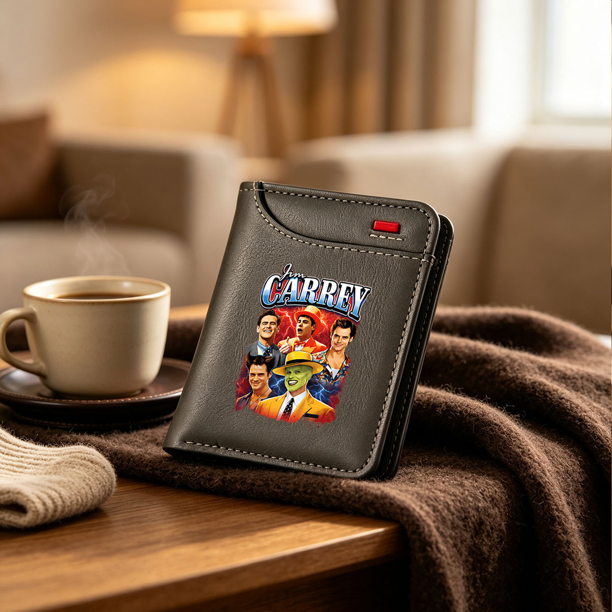 Jim Carrey: The Mask & Iconic Roles - Vertical Style Wallet