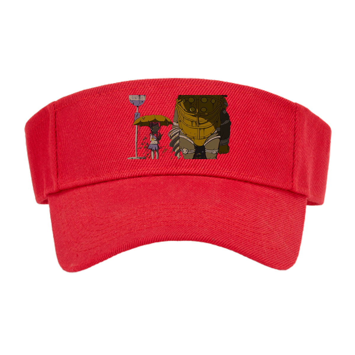 Rapture Sign, Little Girl with Umbrella, and Big Daddy from Bioshock -  Visor cap