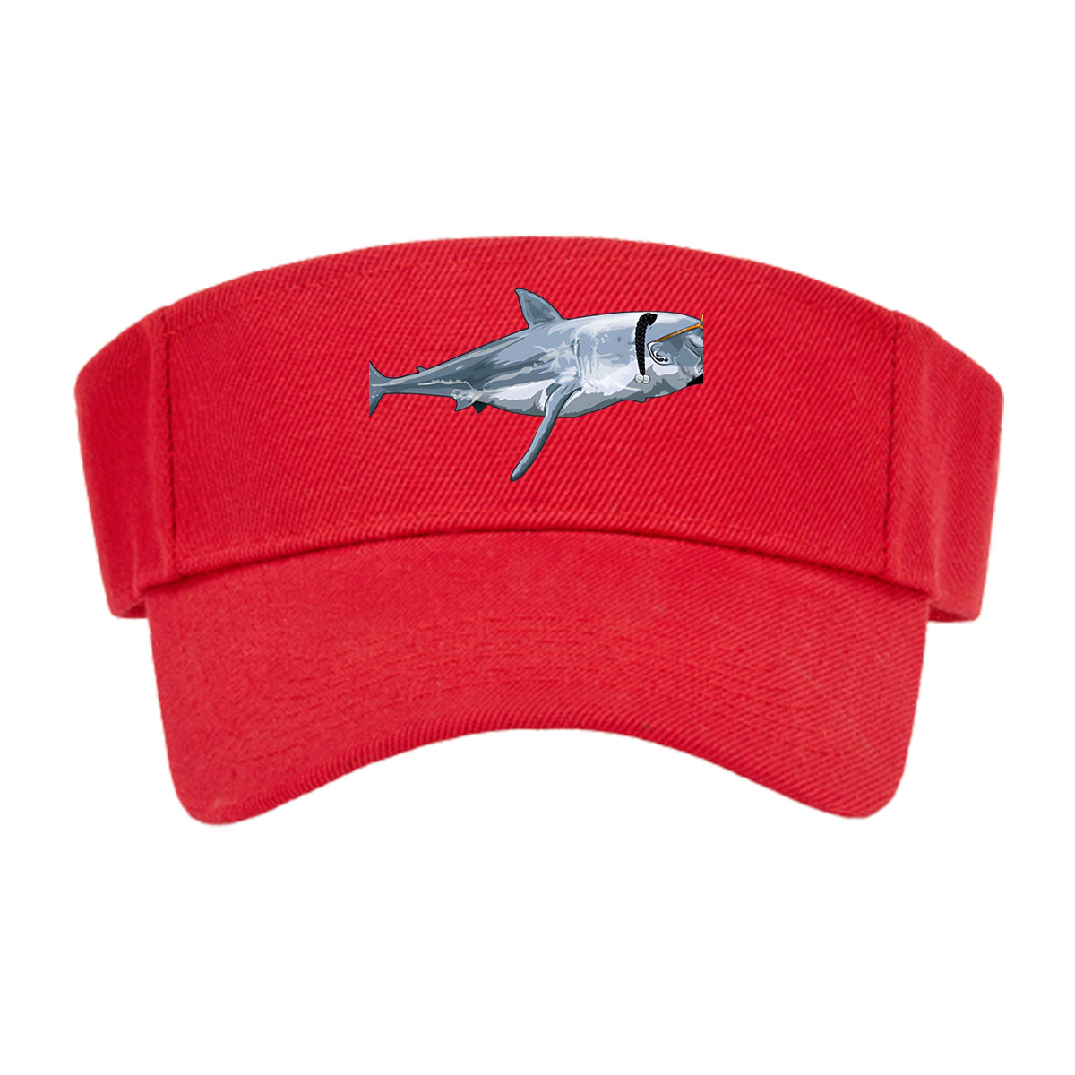 Pirate Shark with Eyepatch and Pipe -  Visor cap