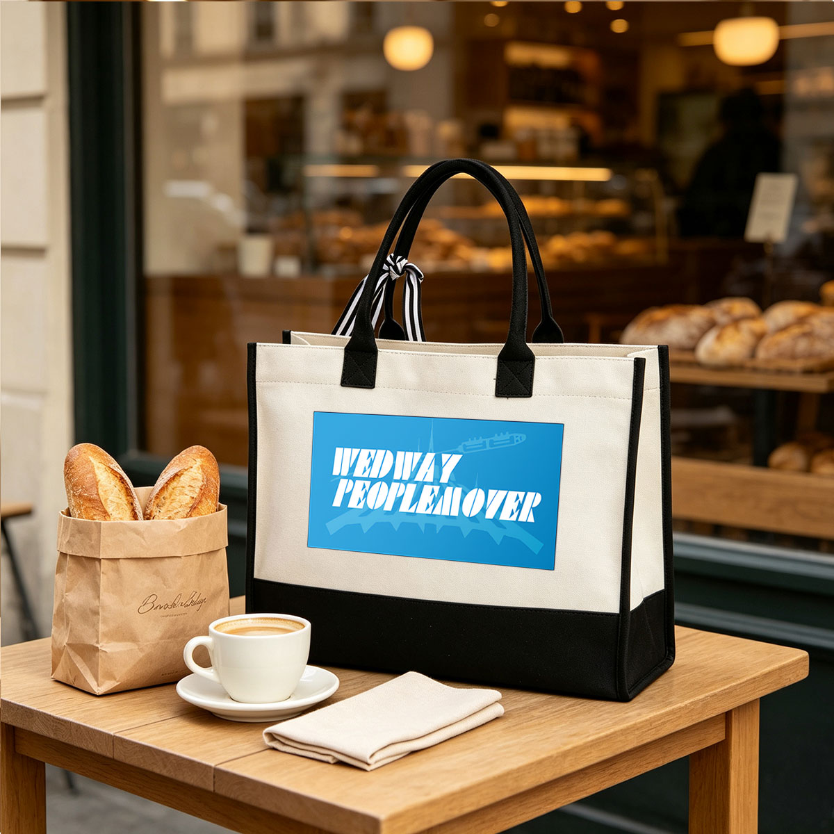 Wedway Peoplemover - Canvas patchwork gift tote bag