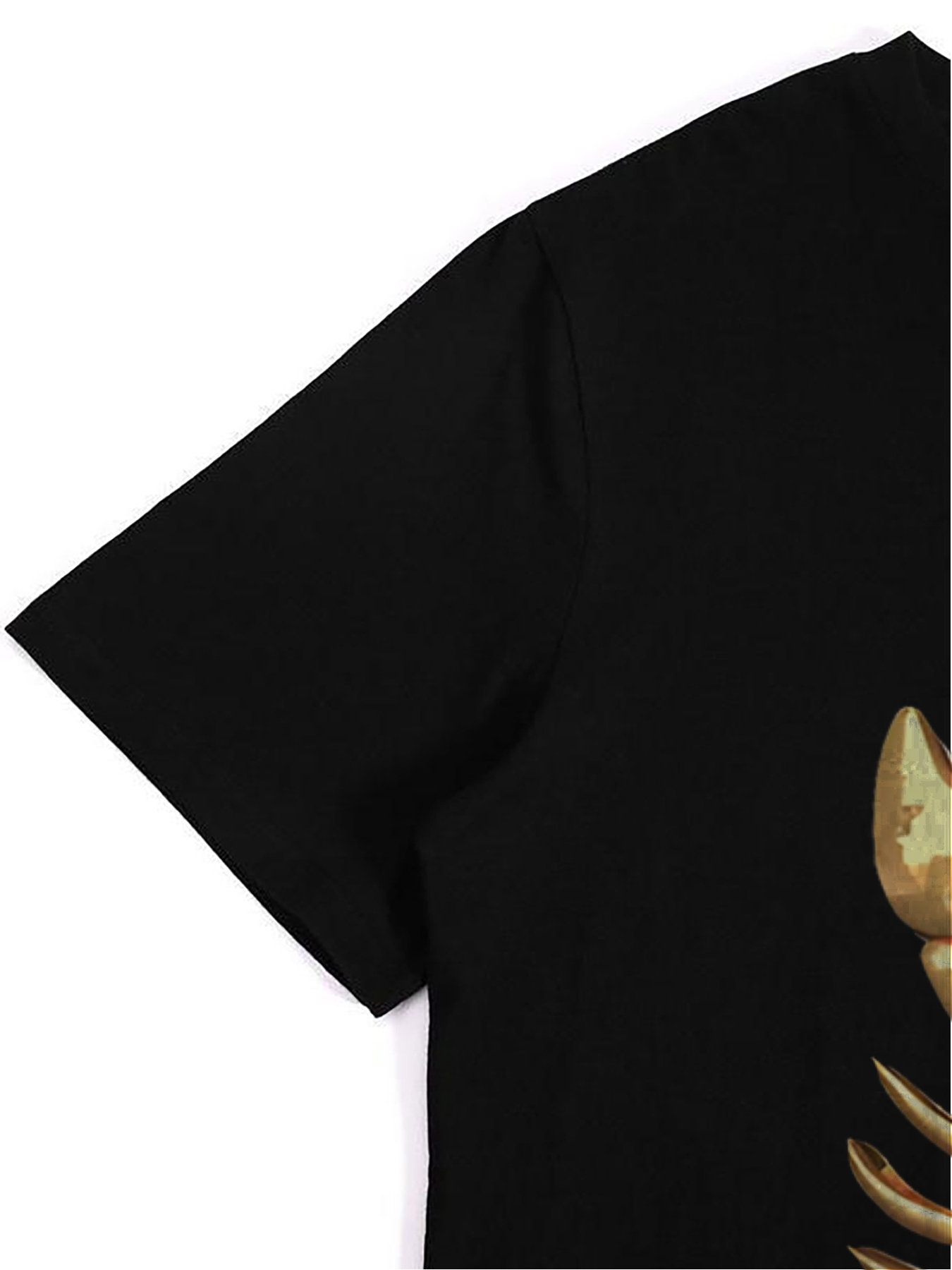 Men's Golden Scorpion Print T-Shirt Casual Round Neck Summer Lightweight Breathable Short Sleeve Tee for Outdoor Activities and Daily Wear Adults