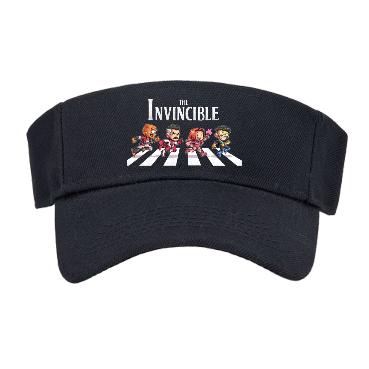 The Invincible: Four Heroes Running Across a Zebra Crossing -  Visor cap