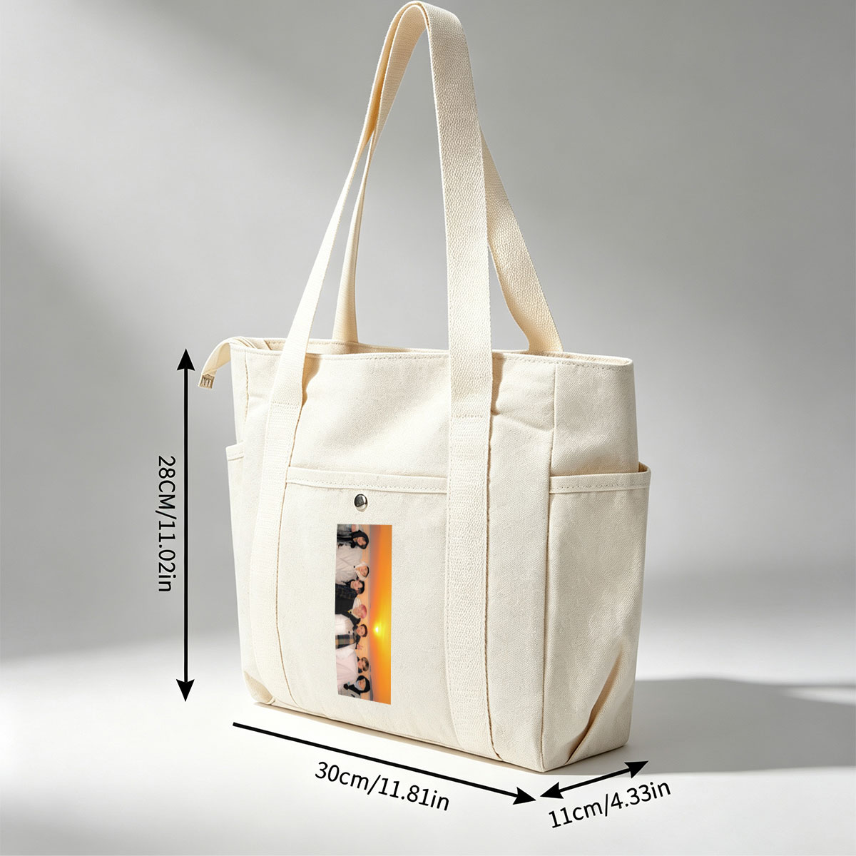 Stray Kids Sunset Beach Group Photo - Multi-pocket bags