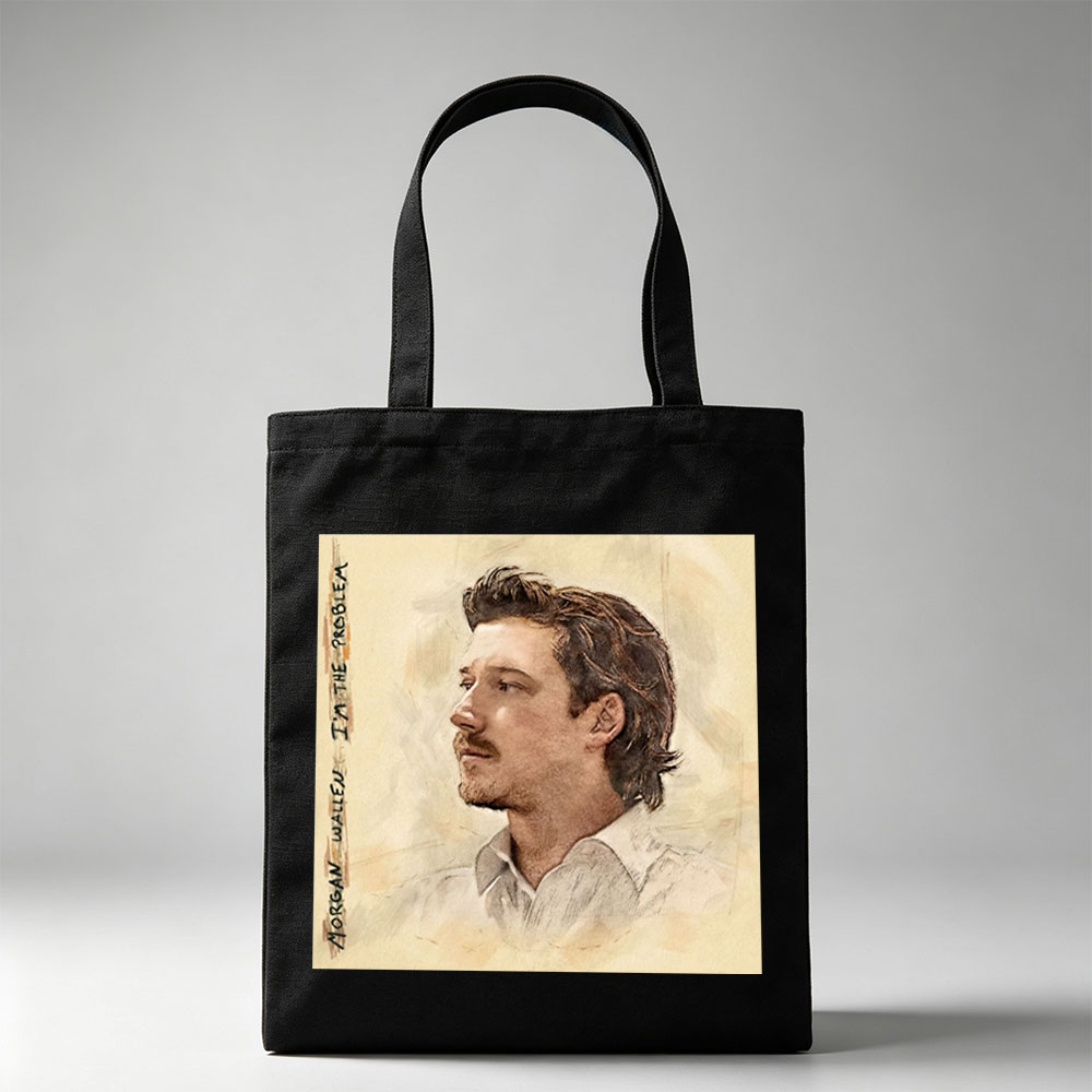 Morgan Wallen I'm the Problem Album Cover Art Portrait - Canvas tote bags