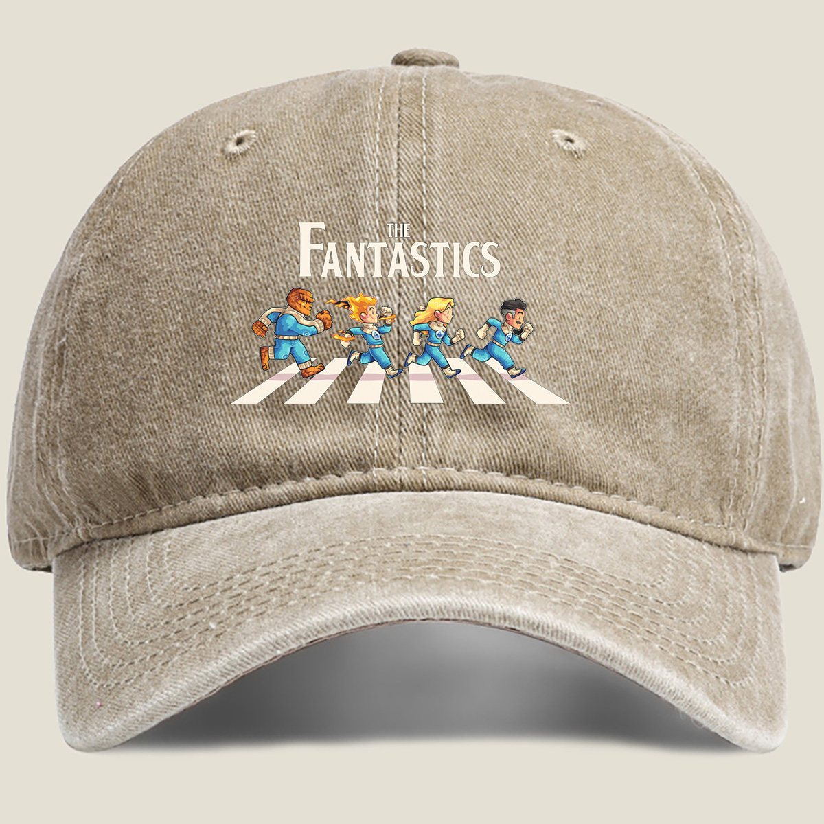 The Fantastics: The Fantastic Four Crossing the Street - Washed Denim - Baseball Cap