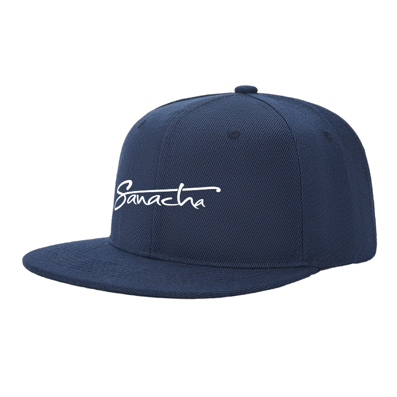 Flat Brim Baseball Cap Sanache Signature Logo Print Streetwear Underground Skate Style for Basketball Court Skate Park Urban Lifestyle Skaters Rappers Streetwear Enthusiasts