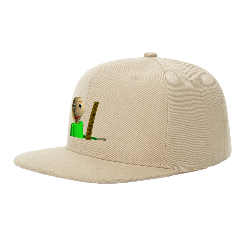 Flat Brim Baseball Cap Cartoon Character Measuring Tape Print Streetwear Underground Skate Style Basketball Court Skate Park Urban Outfit for Skaters Rappers Streetwear Enthusiasts