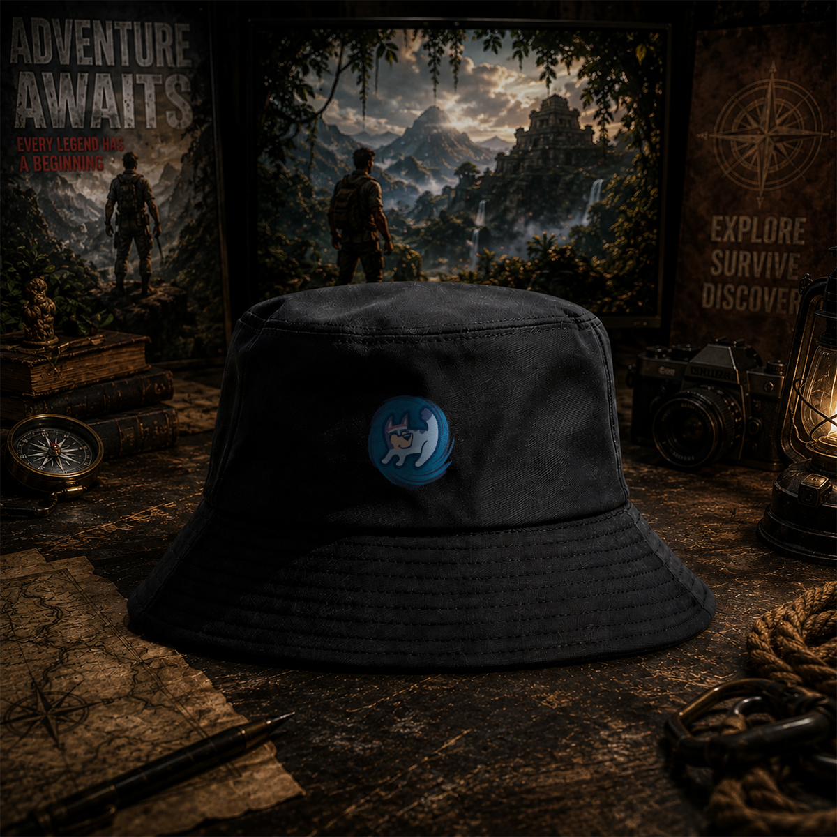 Bluey in a Swirl of Energy - Fisherman's Hat