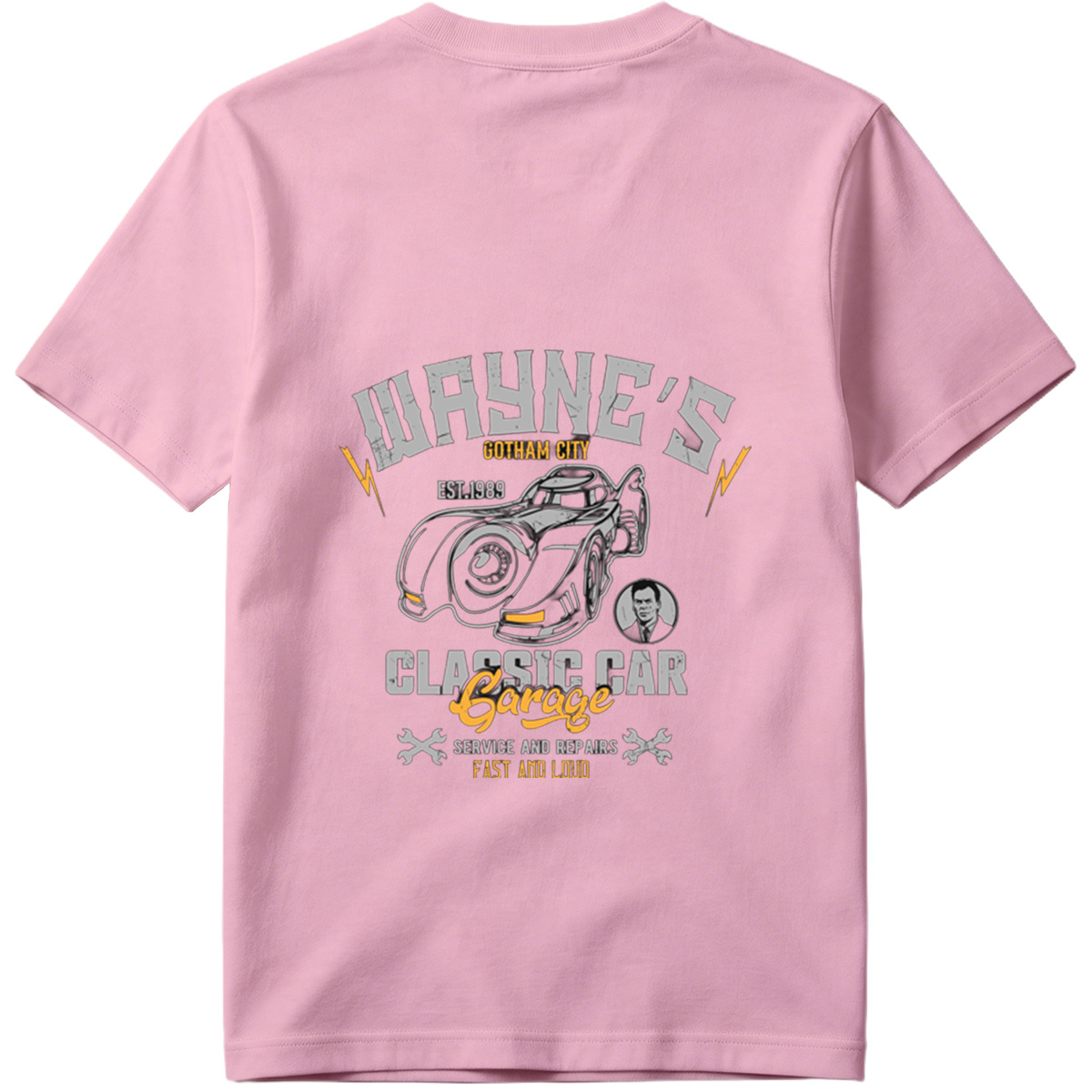 Wayne's Gotham City Classic Car Garage: Batman and Bruce Wayne - Tee