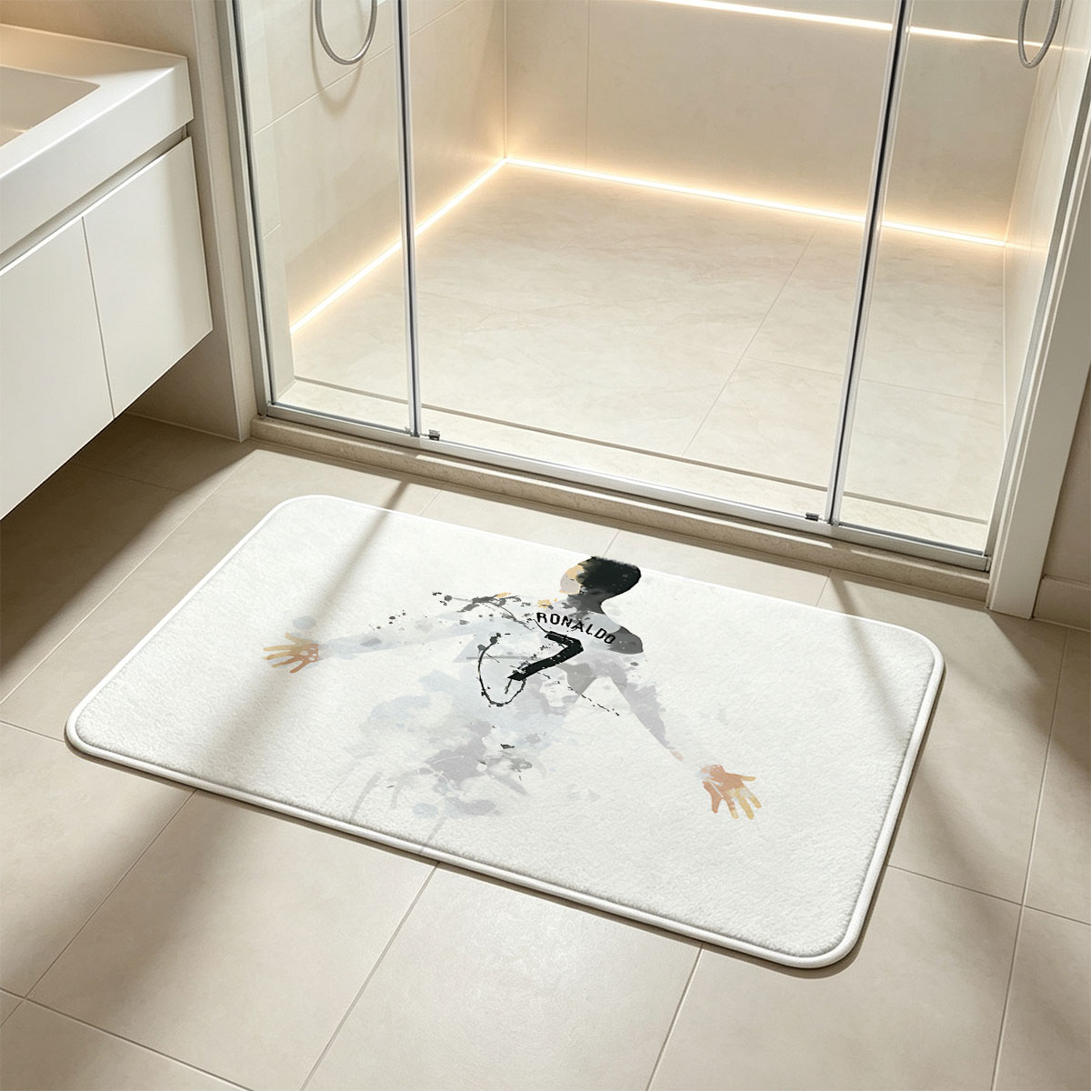 Ronaldo in Action: The Legend of Number 7 - Flannel floor mat