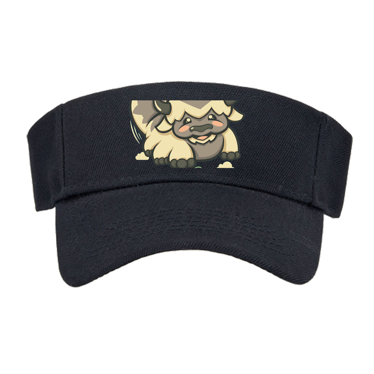 Yip Yip: A Cute Buffalo with a Bunny on Its Back -  Visor cap