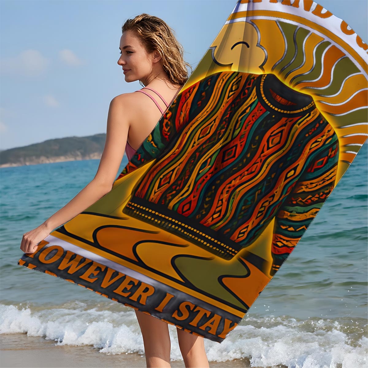Black and Ugly as Ever: Coogi Sweater Artwork - Beach towels