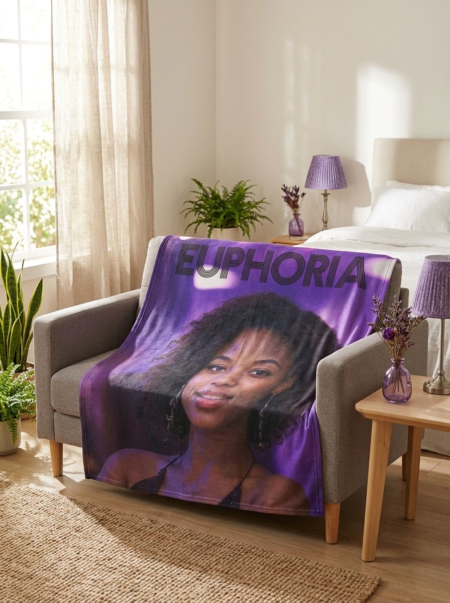 Custom Face Photo Blanket Personalized Flannel Fleece Throw Blanket Ideal Cozy Gift for Bed Sofa and Travel