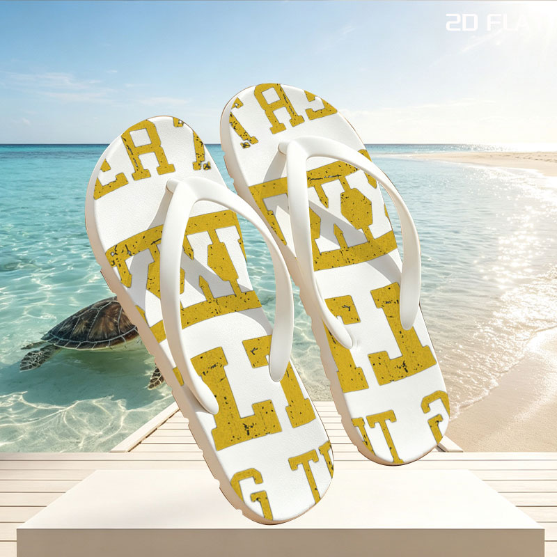 Property of XXL Vault 33 Fencing Team C -  flip-flops