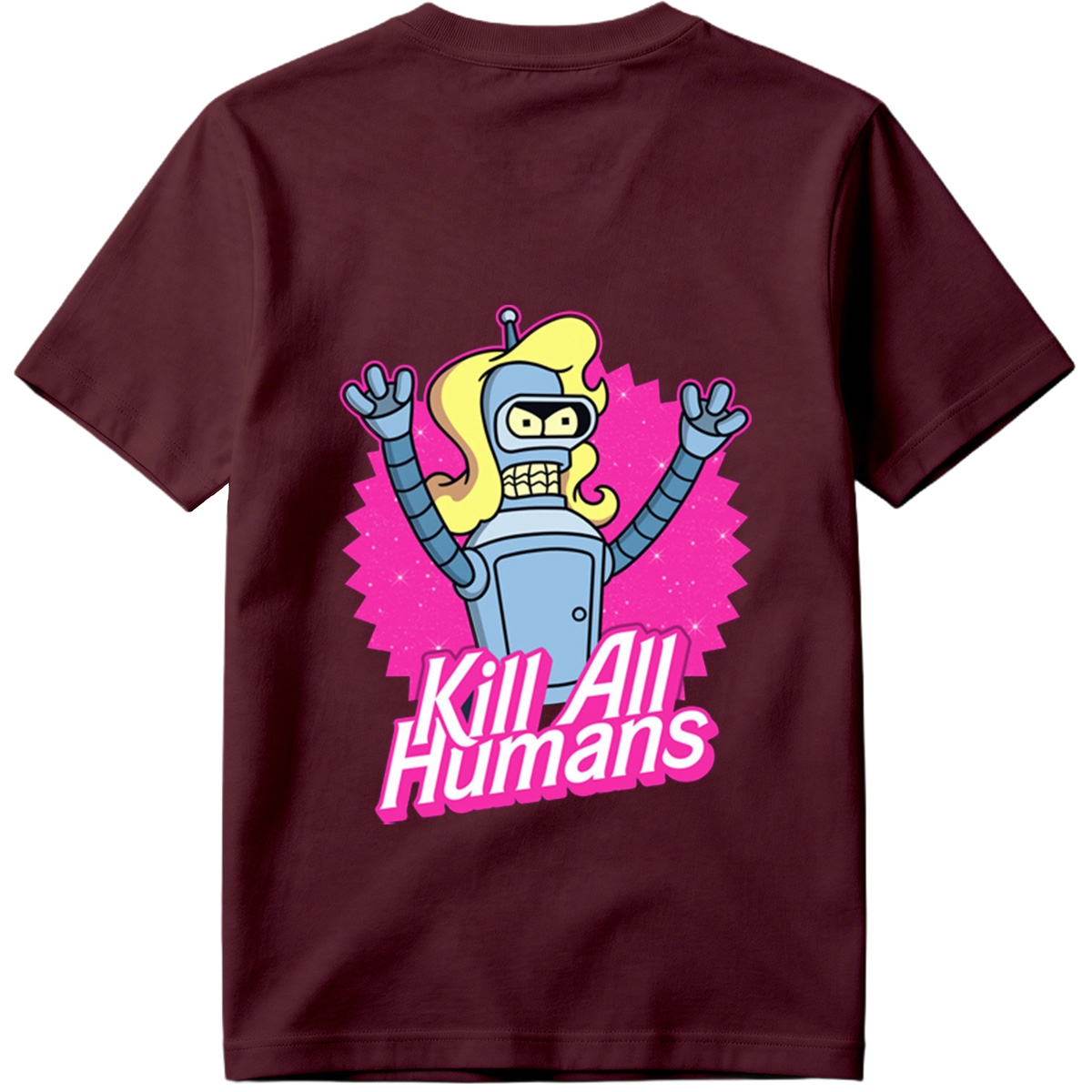 Futurama Bender Kill All Humans - Tee