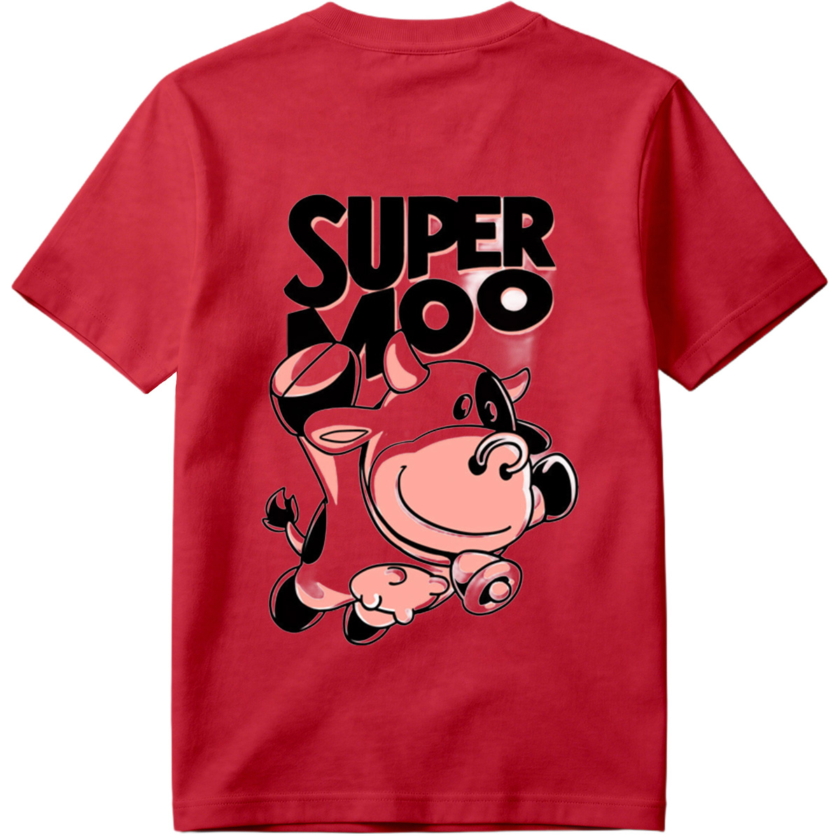 Super Moo Cow Character Design - Tee
