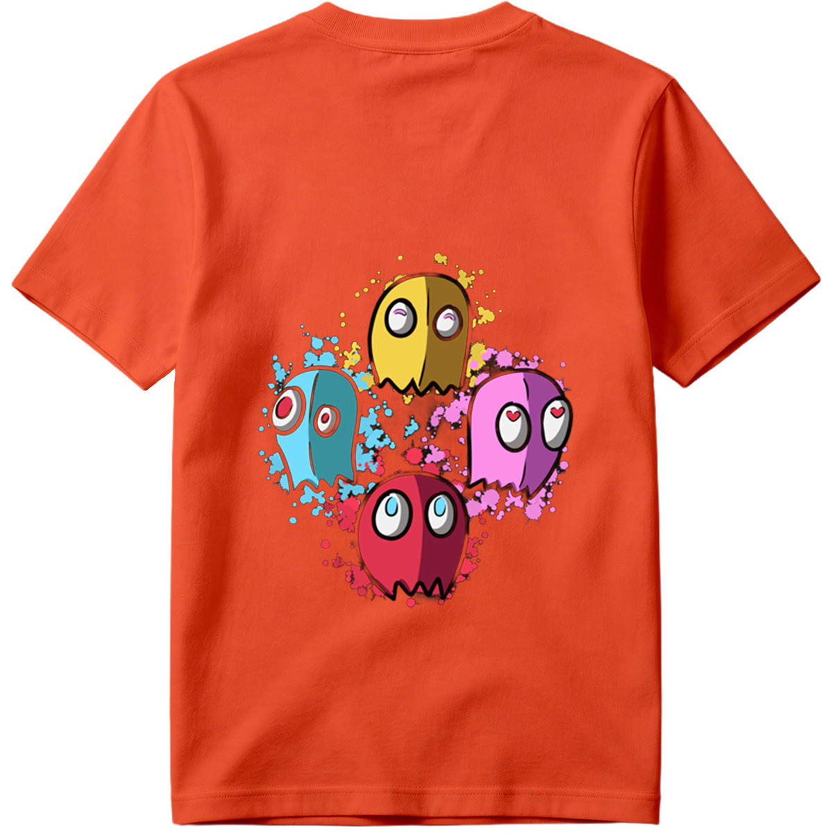 Pac-Man Ghosts: Blinky, Pinky, Inky, and Clyde - Tee