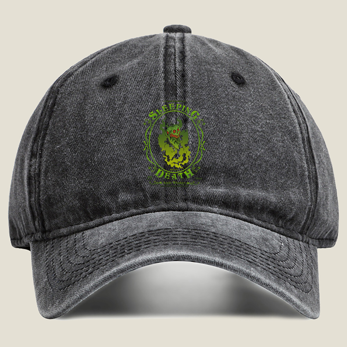 Sleeping Death Apple Whiskey - Queen Grimhilde - Washed Denim - Baseball Cap