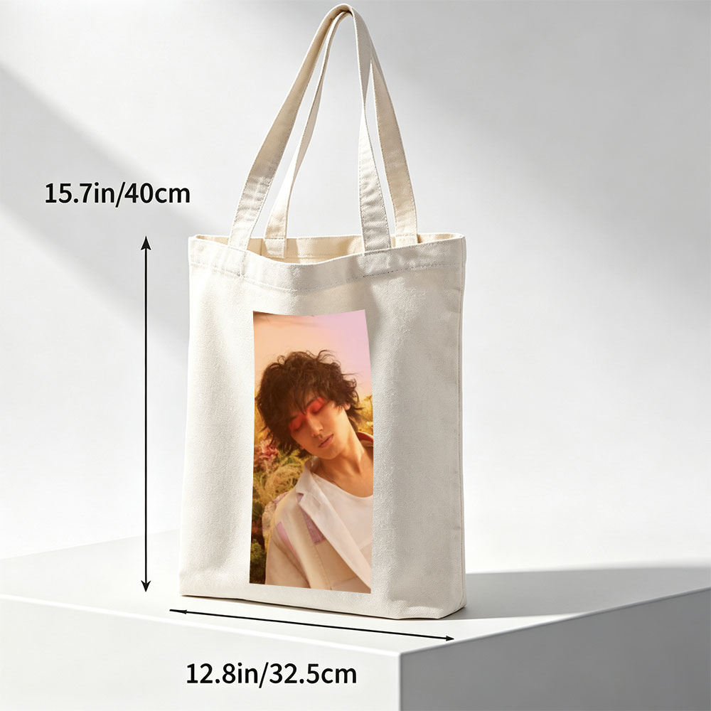 Yuta Okkotsu in a Dreamy Garden Scene with Soft Lighting and Vibrant Makeup - Canvas tote bags