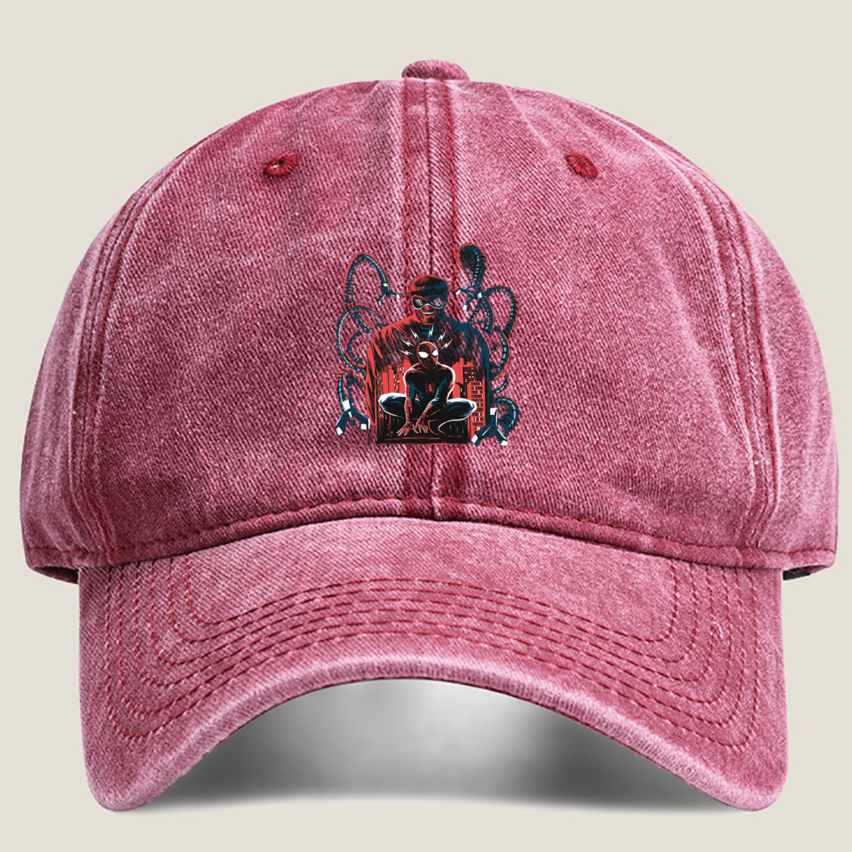 Spider-Man vs. Doctor Octopus - Washed Denim - Baseball Cap