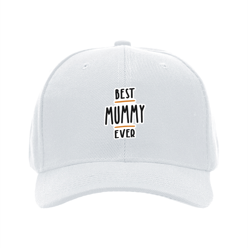 1pc New Baseball Cap Best Mummy Ever Print Unisex Adjustable Hat for Outdoor Activities Adults and Families Casual Wear Fashion Accessory