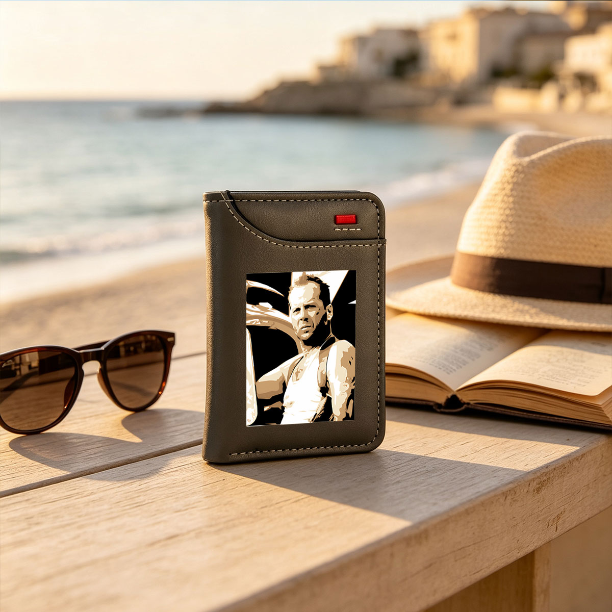 Bruce Willis as John McClane in Die Hard - Vertical Style Wallet