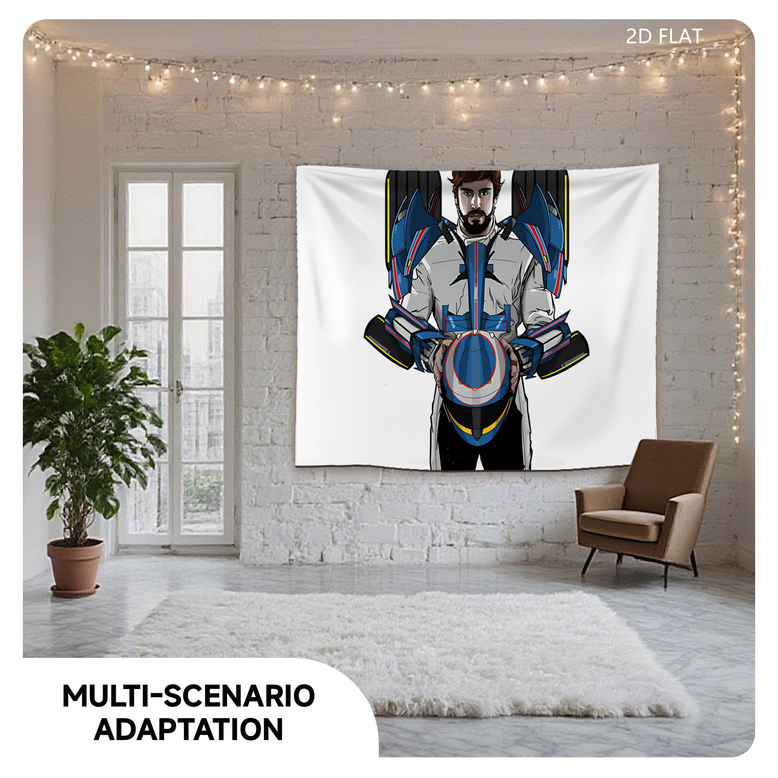 Pilot in Advanced Combat Armor Holding Helmet - Tapestry
