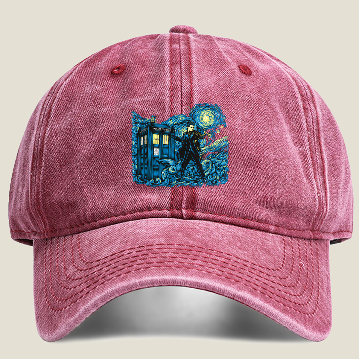 Doctor Who: TARDIS and the Time Lord - Washed Denim - Baseball Cap